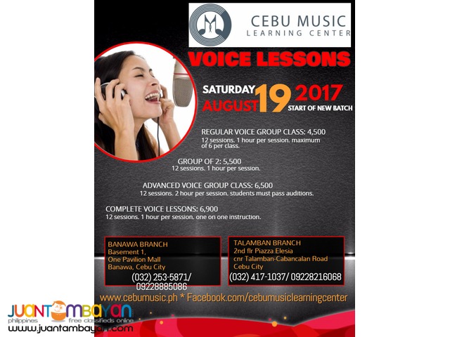 Take Complete Voice Lessons! Take Complete Voice Lessons!