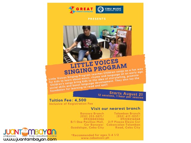 Little Voices Singing Program Little Voices Singing Program
