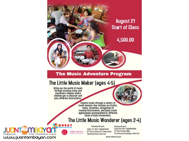 MUSIC ADVENTURE PROGRAM MUSIC ADVENTURE PROGRAM