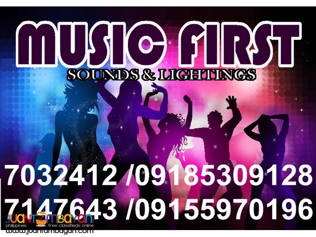 MUSIC FIRST SOUND SYSTEM RENTAL MANILA LIGHTS RENT@09155970196 