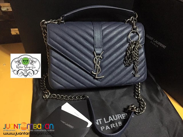 Black Pu Leather Ysl Sling Bag, For Casual Wear