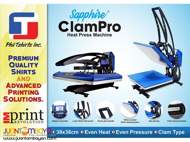 T Shirt Printing Business - Sapphire ClamPro Heat Press Machine T Shirt Printing Business - Sapphire ClamPro Heat Press Machine