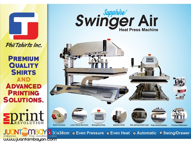 T Shirt Printing Business - Sapphire Swinger Air Heat Press Machine T Shirt Printing Business - Sapphire Swinger Air Heat Press Machine