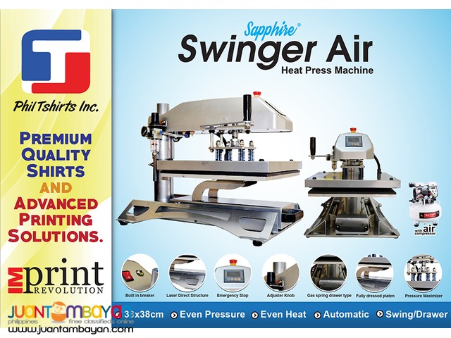 T Shirt Printing Business - Sapphire Swinger Air Heat Press Machine