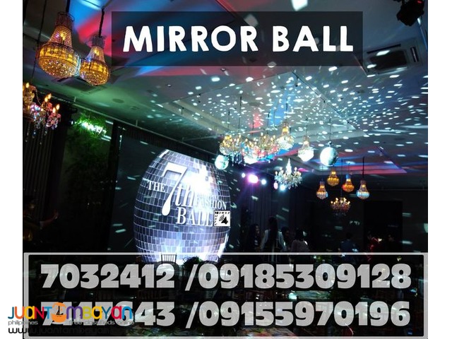 RETRO DISCO DANCE PARTY LIGHTS MIRROR BALL RENTAL@09185309128