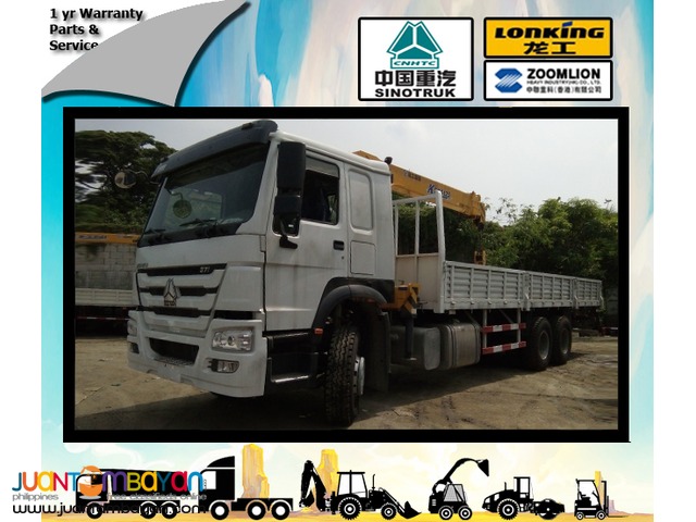 Boom truck with 5.5T Boomer SINOTRUK  Howo