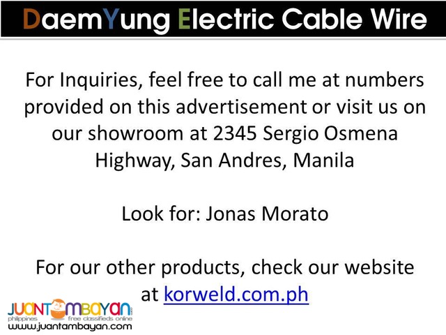 Electric Cable Wire