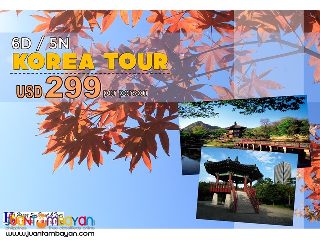 6D5N Korea Tour Package