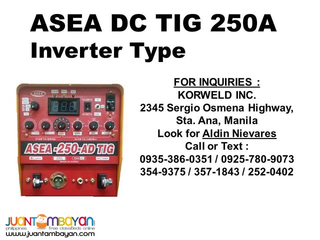ASEA DC TIG 250A Inverter Type