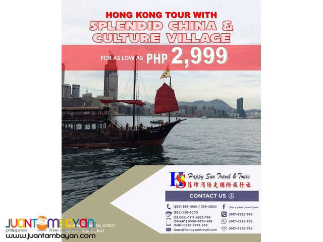 Hong Kong with Free Splendid China & Culture Village