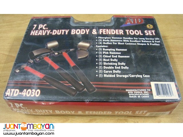 ATD Tools 4030 7-Piece Heavy-Duty Body and Fender Tool Set