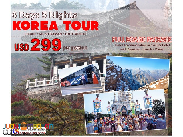 6D5N Korea Tour Package