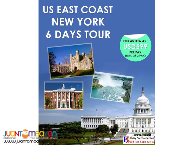 6D5N East Coast Tour Package 6D5N East Coast Tour Package