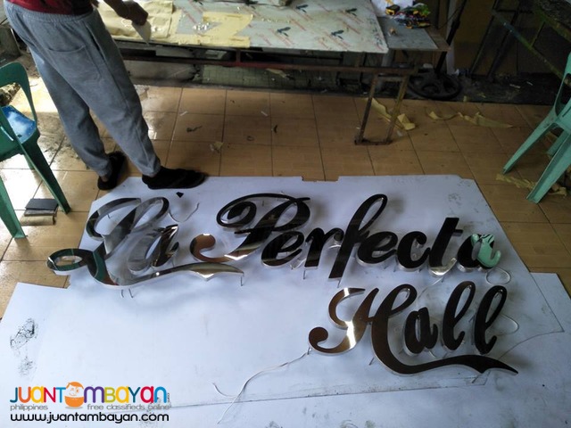 Stainless Steel Signage (Cut-out/Build-Up)