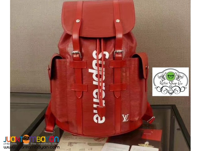LOUIS VUITTON BACKPACK - LOUIS VUITTON CHRISTOPHER SUPREME BACKPACK