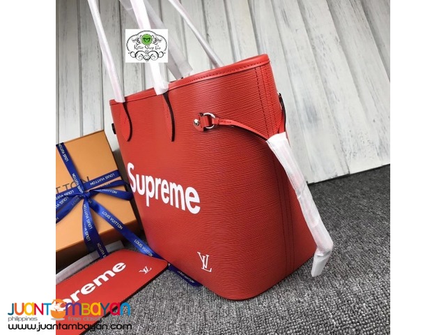 LOUIS VUITTON NEVERFULL SUPREME - LV NEVERFULL RED