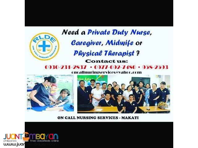 Private Duty Nurse/Caregiver/Midwives