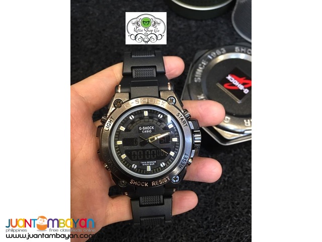 CASIO G SHOCK - GSHOCK METAL FACE WITH RUBBER STRAP