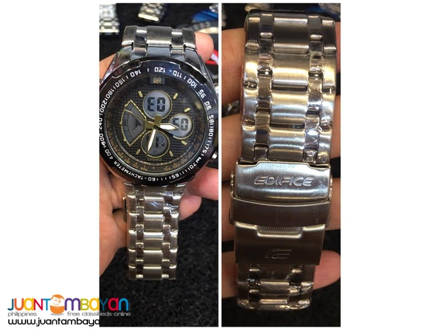 CASIO EDIFICE G SHOCK - GSHOCK METAL FACE WITH RUBBER STRAP