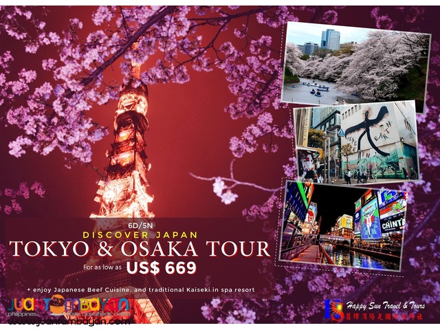 6D5N Tokyo & Osaka Package