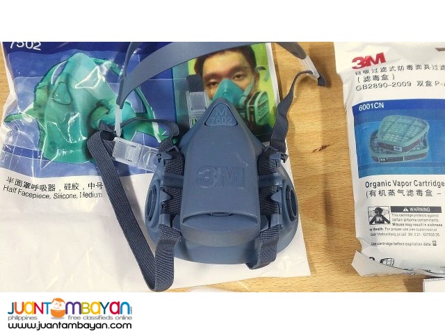 3M 7502 7-piece Respirator Spray Painting  Face Mask 