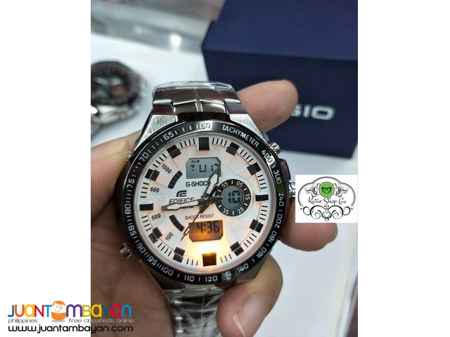 CASIO EDIFICE - G-SHOCK STAINLESS - GSHOCK EDIFICE WATCH