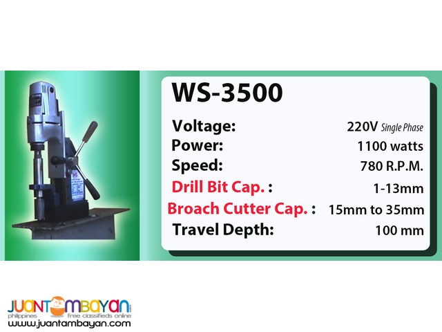 Portable Magnetic Drill WS-3500 Portable Magnetic Drill WS-3500