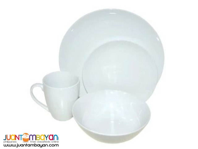 Porcelain Dinner Set 16pcs. (White)