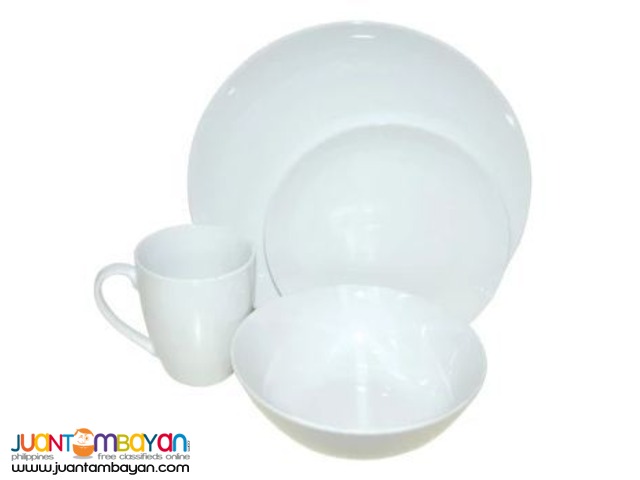 PORCELAIN DINNER SET 24pcs. (White) 