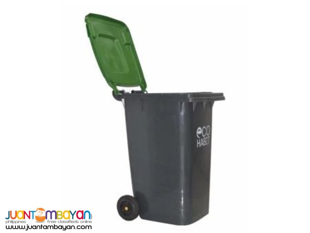 Eco Habit Waste Bin Plastic with Wheels 240L (Green)