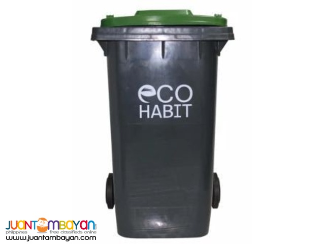 Eco Habit Waste Bin Plastic with Wheels 240L (Green)