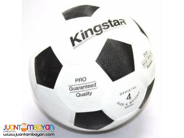 KINGSTAR Soccer Ball Rubber Size 4 (White)