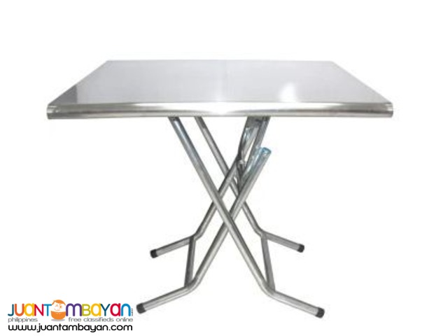 Stainless Steel Folding Table (Silver)