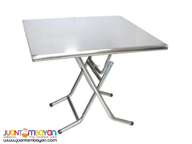 Stainless Steel Folding Table (Silver)