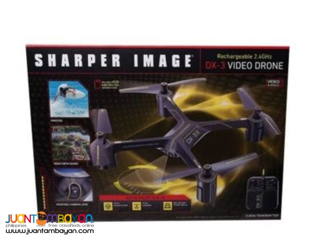 Sharper Image DX-3 Rechargeable Remote-Control Video Drone