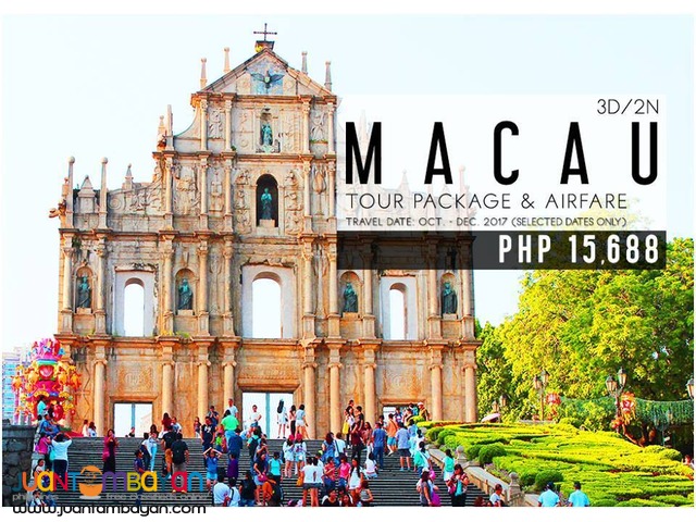 3d2n Macau Free and Easy Tour Package + Airfare