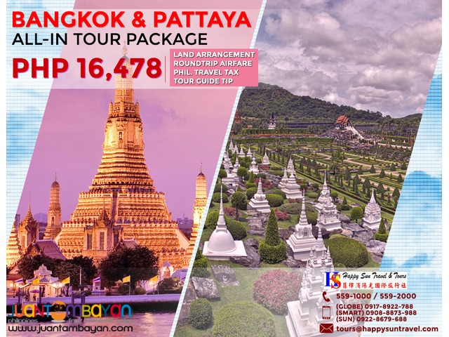 Bangkok & Pattaya All-In Tour Package Bangkok & Pattaya All-In Tour Package
