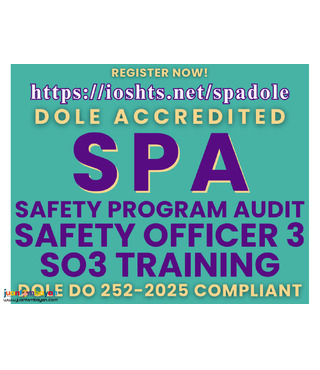 SO3 Training SPA Training DOLE Accredited Safety Officer 3 Training