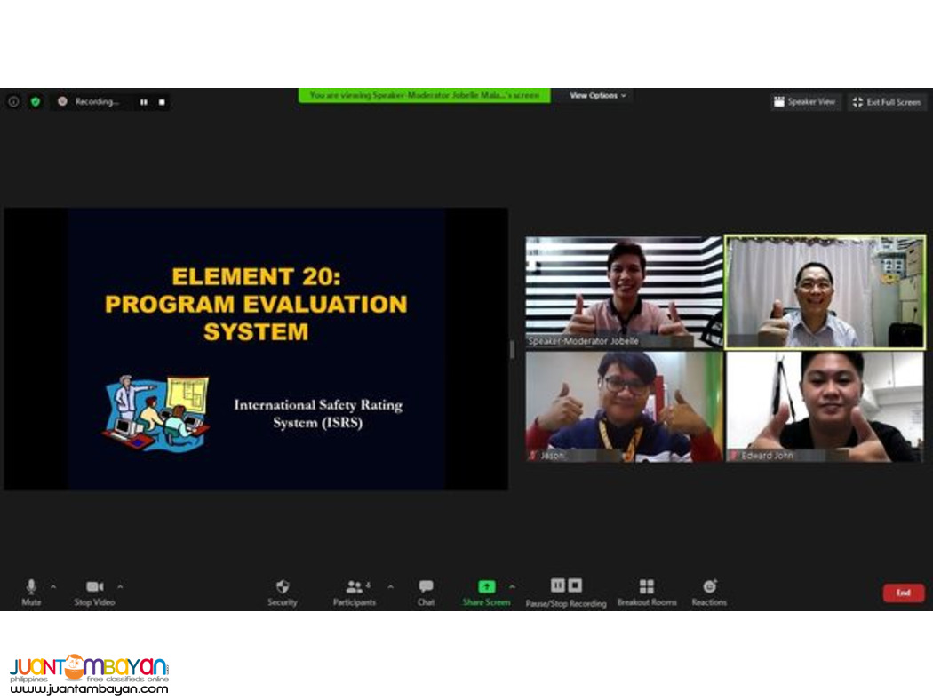 SO3 Training SPA Training DOLE Accredited Safety Officer 3 Training