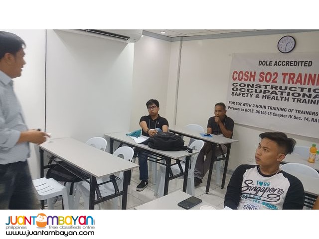 COSH Training DOLE Safety Officer 2 PCAB COSH AMO STE Face To Face