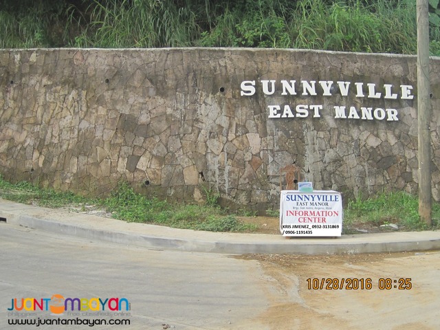 SUNNYVILLE EAST MANOR LOT FOR SALE NEAR SM ANGONO
