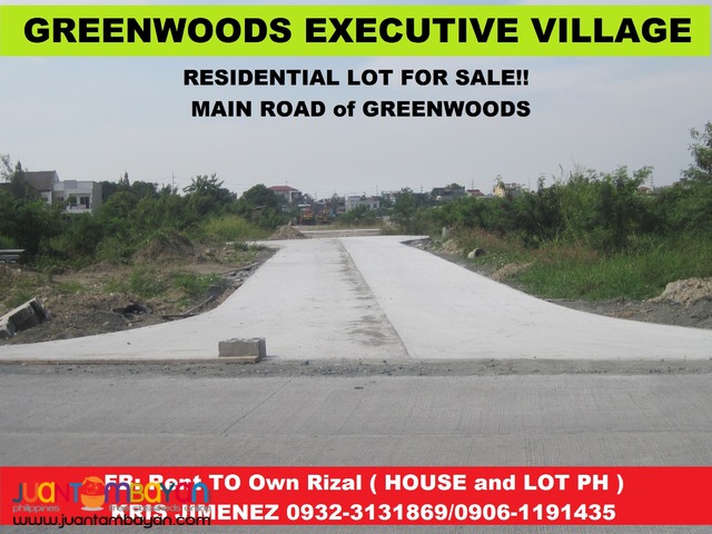 LOT FOR SALE GREENWOODS EXECUTIVE VILLA