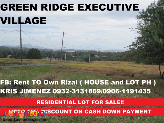 GREENRIDGE EXECUTIVE VILLAGE LOT FOR SALE