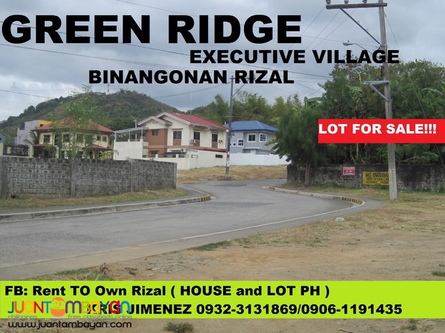 GREENRIDGE EXECUTIVE VILLAGE LOT FOR SALE