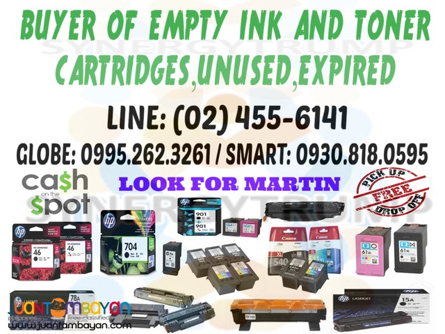 BUYER OF BRAND NEW INK AND EMPTY INK / TONER CARTRIDGES BUYER OF BRAND NEW INK AND EMPTY INK / TONER CARTRIDGES