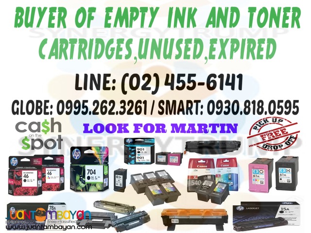 BUYER OF BRAND NEW INK AND EMPTY INK / TONER CARTRIDGES