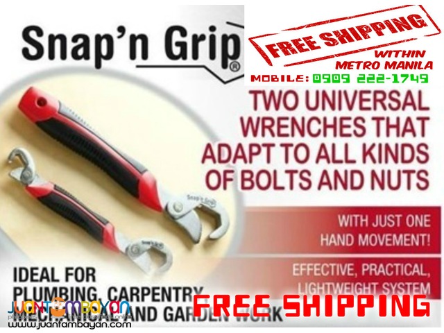 Snap n Grip Universal wrench - Free shipping