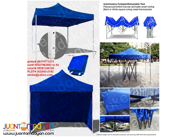 Foldable Tent Folding Canopy Retractable Christmas Bazaar Tiangge