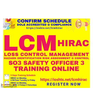 Online LCM HIRAC Training SO3 Training DOLE Accredited Safety Officer