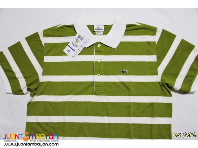 LACOSTE STRIPES FOR MEN - LACOSTE YACHTING MENS POLO SHIRT